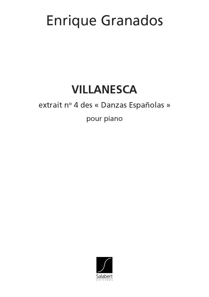 Villanesca N 4 Des Danses Espagnoles